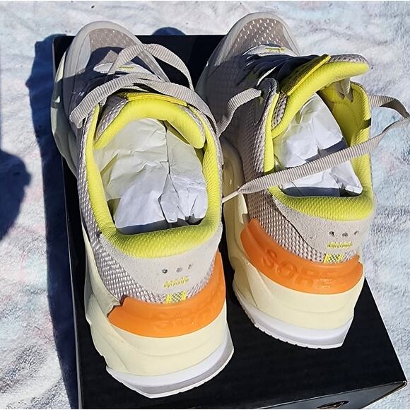 Sorel Kinetic RNGED Lace Knit Yellow Low Top Sneakers Women’s Size 9 - Picture 9 of 9
